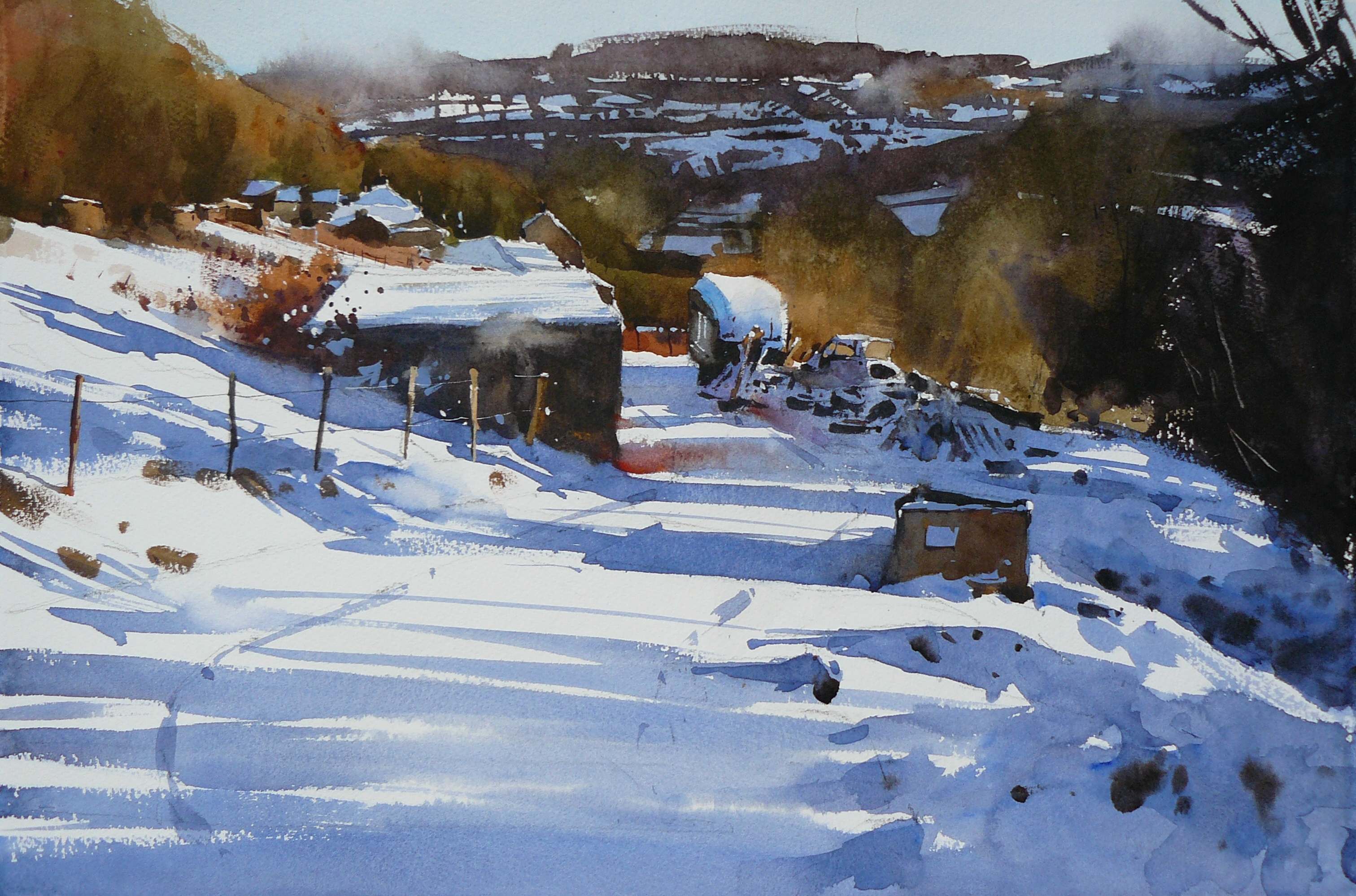 paul talbot greaves painting landscapes in watercolour