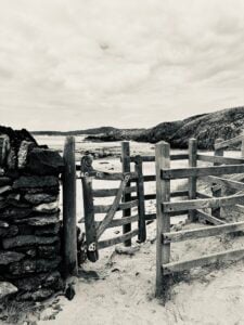 Photo of gate near Newborough beach, Anglesey